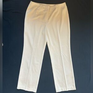 Bernard ZINs Paris Tailored Cream Dress Pants travel dress trousers size 42 EU